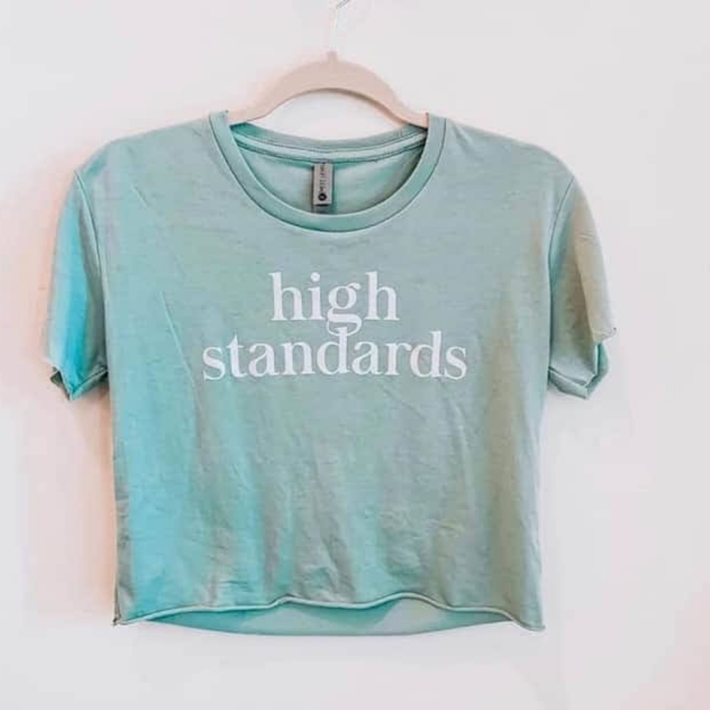 High Standards cropped tee